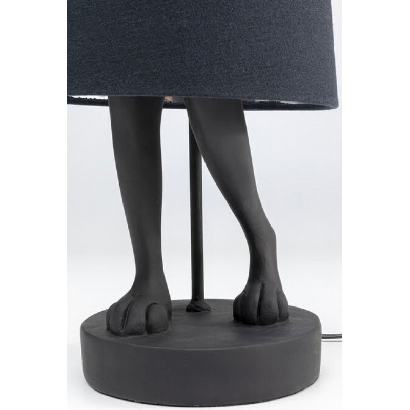 Table Lamp Animal Rabbit Matt Black 68cm